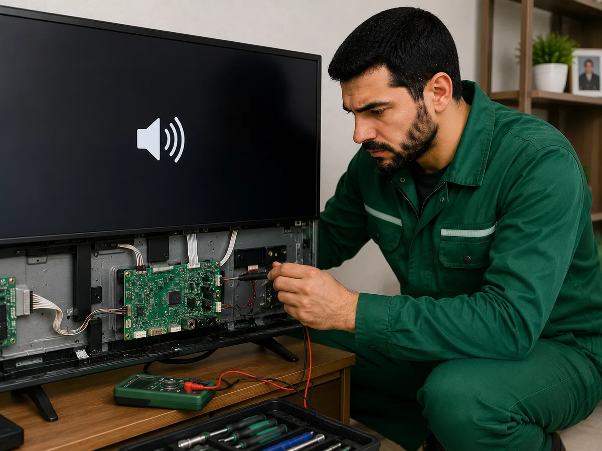 Mərdəkanda televizor təmiri və televizor ustası: televizorda səs var, görüntü yoxdur problemi